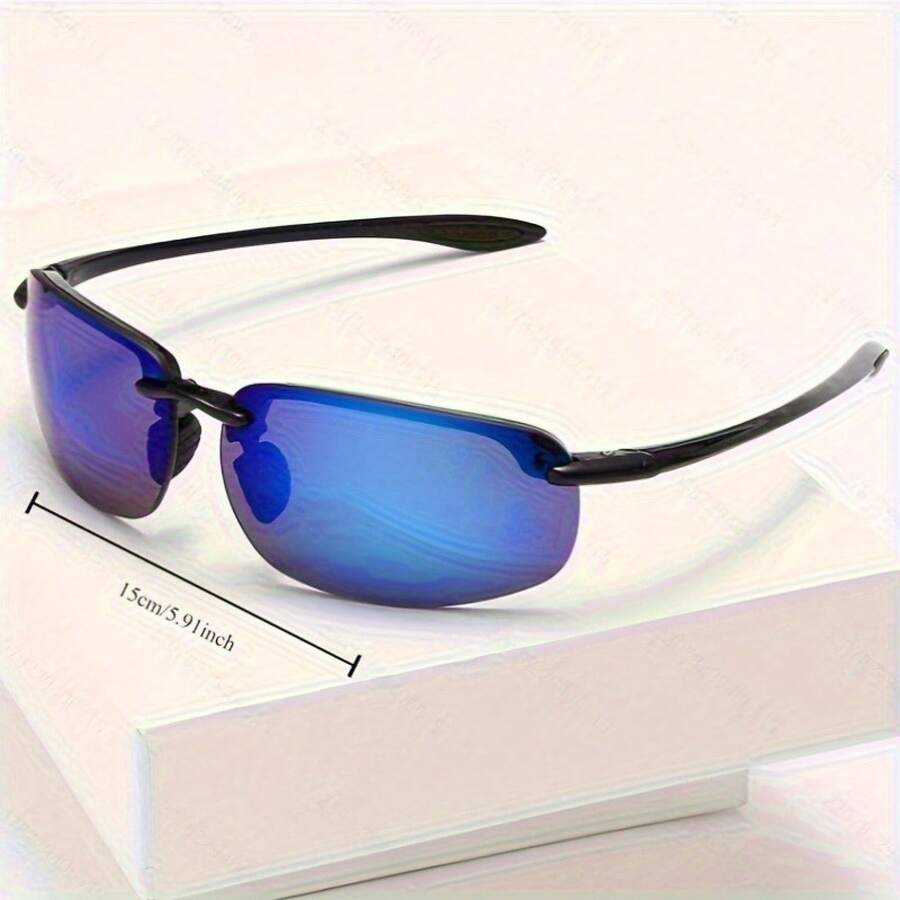 Maui Jim Aviator Style TR Fashion Glasses| Suitable For Sports, Fishing, Golf And Driving| Men's Multifunctional Anti-Blue Light Sports Glasses| Durable Outdoor Fashion Glasses| Travel Accessories - Khung nâu + tròng kính xám - Xem 1