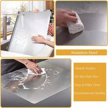 Stainless Steel Cutting Board. Stainless Steel Cutting Board With Raised Edges, Easy To Clean Pastry Board, Suitable For Kitchen Countertop Meat, Fruit, Vegetable, Bread And Baking Products Large Cutting Board.