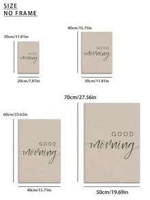 1/2 pièces, Peinture sur canevas sans cadre, Art moderne, Bonjour, Bonne nuit, Citations inspirantes, Mélange créatif noir et blanc pour la décoration de la pièce, Affiches murales, Décoration d'arrière-plan pour le salon et le canapé, Décoration du couloir et du hall d'entrée, Décoration de la maison, Décoration de la chambre à coucher, Décoration de la salle de bain, Décoration de la pièce, Décoration de bureau, Décoration scolaire, Cadeau artistique