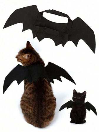Halloween Felt Bat Wings, Pet Clothing, Suitable For Small Dogs And Cats, Halloween Pet Decoration, Pet Party Costume Halloween Halloween Costumes