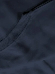 Sudadera Casual de Hombre con Cuello Redondo y Cintura con Gráfico de Hipopótamo - Corte Holgado, Manga Larga, Color Sólido, Jersey Cómodo para Vestir Casual, Ropa Cómoda para el Día a Día| Sudadera con Gráfico Divertido| Sudadera de Tela Elástica, Ropa de Hipopótamo - Oscuro - Ver 4