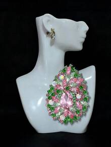 Women Brooch, Lapel Pin & Scarf Ring - Crystal Glass - View 13