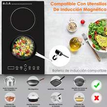 2-Burner Vertical Built-In Induction Grill, 3-Hour Timer, Child Safety Lock, Easy To Clean, 110V-120V, ICT-V - 查看 10