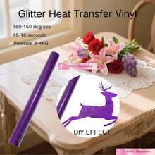Glitter Heat Transfer Vinyl - Easy To Cut And - Multicolor - View 50
