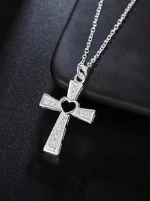 1 buc farmece clasic cruce pandantiv colier pentru femei bijuterii de nuntă petrecere, cadou de sărbători