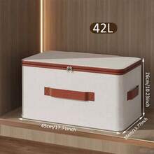 1PC Bedroom Clothes Storage Box, Household Covered Storage Box, Clothes And Blankets Sorting Box, Miscellaneous Storage Artifact - 42L - View 8