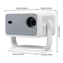 YJMOYE YJMOYE Smart Projektor Native FHD 1080P Android 11.0 Autofokus/Trapezkorrektur (V+H) 5G Dual-Band WLAN6 tragbare Filmprojektor 150 Zoll große Leinwand Heimkino kompatibel mit Handyen