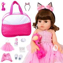 Bebê Reborn Boneca Bailarina Realista Silicone Menina Boneca Bolsa Maternidade