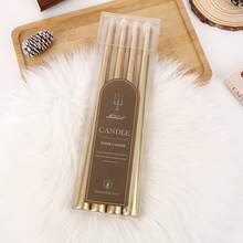 Suport de lumânare lung, colorat, în stil european, galvanizat, en-gros, fără fum și fără miros, pentru cină acasă