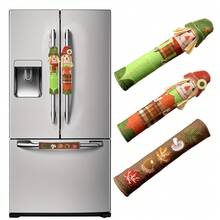 Fall Refrigerator Handle Covers Set Of 3, Kitchen Decor Scarecrows Appliance Handle Covers For Microwave Oven Thanksgiving Decorations Home Decor Halloween Room Decor Halloween Decor