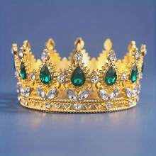 1pc Baroque Crystal Tiaras And Crown Party Rhinestone Prom Diadem Headband Crown Tiara