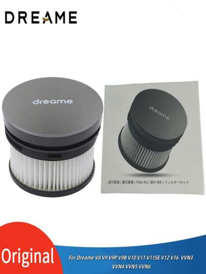 Dreame Original Stofzuiger Cleaner Filter Cartridge Compatible Dreame V8, V9, V9 Pro, V9B, V9P V10, V10 Plus, V11, V11 SE, V12, V12 VVN3 VVN4 VVN5 VVN6 VVA1 Robots, Accessories