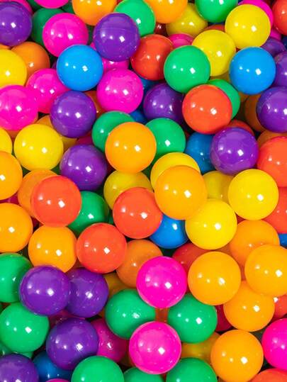 100pcs Colorful Ocean Ball Toys, Thickened Odorless Plastic Balls For Ball Pit, Playhouse, Playground