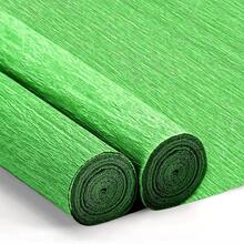 Crepe Paper Streamers 2 Rolls, 10 X 98Inch Crepe Paper Sheets Colourful Paper Flower Wrapping Paper Crafts Birthday Wedding Holiday Party Decorations (Champagne) - 草綠色 - 查看 13