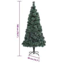 Albero di Natale artificiale Larryhot verde 40 x 40 x 180 cm PET, stile di decorazione festiva, molto adatto per Natale, Halloween e altre feste