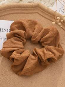 7/1pc Retro Minimalist Fashion Elegant Solid Color Elastic Hair Tie, Versatile Scrunchie For Women ,Ponytail Holders ,Hair Elastics ,Hair Rubber Bands ,Scrunchies ,Hair Rope