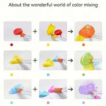 5件套DIY绘画套装。丙烯颜料。画架。画布。调色板。1支画笔。理想的艺术礼物，适用于手工艺品、圣诞礼物以及各种节日礼物。专业艺术用途。学校教育用途。 - 彩色 - 查看 5