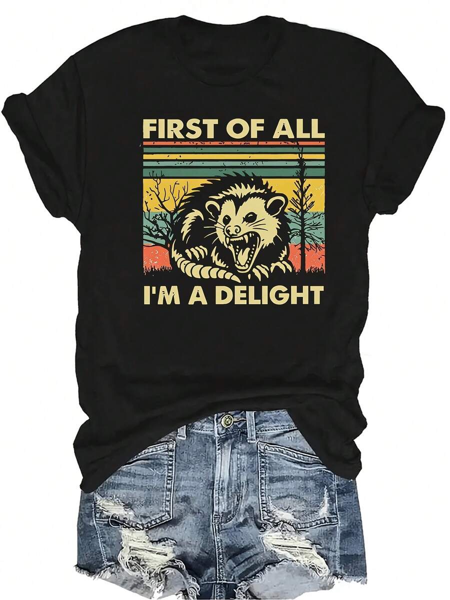 Women T-Shirts - Black - View 1