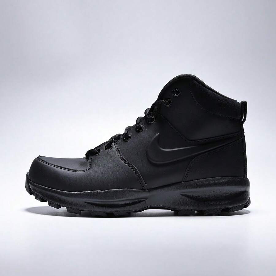 男款 NIKE MANOA 皮革中帮休闲运动鞋 HF7095-001 - 黑色 - 查看 1