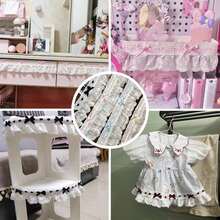 1 قطعة 1 ياردة شريط ملون، مع تريم من الدانتيل بشكل فيونكة، للملابس المصنوعة يدويًا، تغليف صناديق الهدايا، التطريز، الحياكة، حافة الخياطة، اكسسوارات الدانتيل الديكورية، اكسسوارات الخياطة