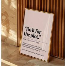 1 pieza Impresión de definición de palabra del diccionario sin marco | DESCARGA DIGITAL | Arte de pared minimalista | Impresiones "Hazlo por la trama" Decoración de habitación de niña | Póster de dormitorio, Arte de pared vintage sin marco