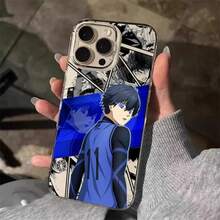 Funda de teléfono transparente de anime genial Blue Lock X Yoichi Isagi para iPhone 16 15 14 13 12 11 Pro Max XR Plus - Z10 - Ver 10