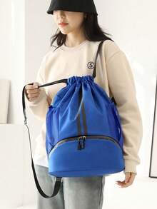 篮球包，干湿分离运动背包，抽绳封口健身包，男女通用 - 彩色 - 查看 4