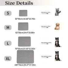 1pc Thin Plaid Pet Mat, Suitable For Medium And Small Cats And Dogs, All Season Sleep Mat, Dark Gray - Dark Grey - View 8