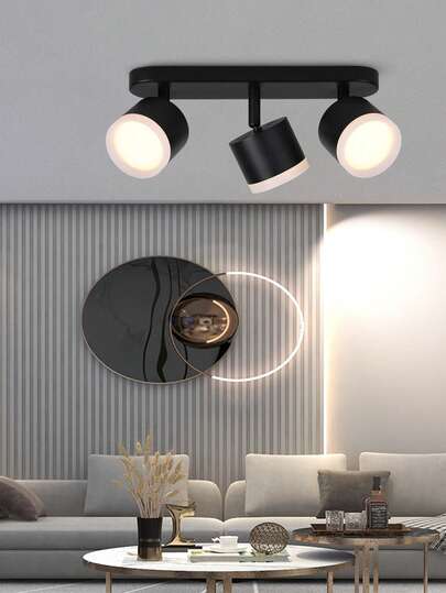 CANMEIJIA GX53嵌入式吸顶灯/壁灯，铝合金材质，黑/白两色可选，带/不带灯泡，适用于商店/书房/卧室/客厅/咖啡厅/展厅/画廊/博物馆/走廊/门廊等场所，可根据需要选择尺寸