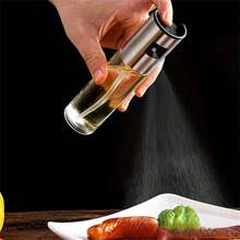 Bình xịt dầu ô liu bằng thép không gỉ, Bình xịt thủy tinh dùng để nấu ăn, nướng bánh, Bình đựng gia vị nhà bếp, Bình xịt dầu chống rò rỉ để nấu ăn và nướng, Vật dụng thiết yếu trong nhà bếp có vòi phun tích hợp - Nhiều màu - Xem 7