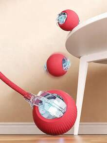 PETSIN 1 件宠物互动重力滚球玩具，自动电动猫玩具，智能球，供小猫玩耍和消除无聊 - 彩色 - 查看 4