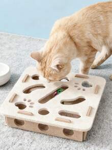 PETSIN Cat Self-Entertaining Toys, Pet Interactive Puzzle Tunnels, Scratch Pads, Scratching Posts, Climbing Towers, Squeaky Toys - Suitable For 10 Scenarios - Multicolor - View 3