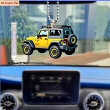 2D Flat -Shaped Car Pendant Ornament - Multi-Use For Auto Rearview Mirror, Backpack Keychain Accessories, Ideal Gift For Valentine's Day Mother's Day Father's Day Christmas, Perfect Gift For Friends Neighbors