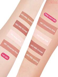 ukiss Velvet Mousse Lip Liner Pencil With Blending Brush, Matte Gel Lip Liner, Nourishing And Smooth Texture, Long-Lasting Color, Easy To Create Flawless Lip Makeup, Ideal For Everyday Makeup - H05 Creamy Apricot - View 7