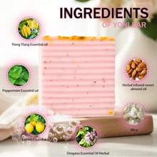 KOEC 4 Piece Female Intimate Care Casual Hygiene Products, Renew Her Rejuvenating Yoni Body Oil + PH Blancing Feminine Yoni Soap Bar + UItra Fresh Yoni Foam Wash + Yoni Fresh Shower Gel - Hồng - Xem 10