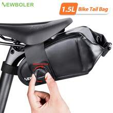 NEWBOLER 1.5升自行车鞍座包 PVC防水自行车尾包 山地公路车包 卷口封口收纳袋 自行车骑行配件 - 彩色 - 查看 3