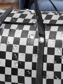 1 件大容量可折叠搬家袋、万圣节储物袋、防水防潮衣物收纳袋、带手柄的无纺布储物袋、旅行、衣物保护、搬家袋、适用于家庭存储、旅行、商务旅行、搬家，是送给家人、朋友或爱人的绝佳乔迁或圣诞礼物 - 黑與白 - 查看 10