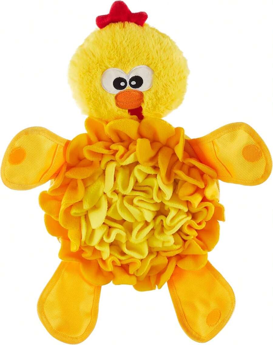 By Nina Ottosson Snuffle Palz Plush Snuffle Mat Dog Treat Puzzle, Non-Slip, Yellow, Chicken,20999679 - Màu be - Xem 1