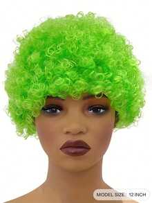 Tóc giả chú hề Afro nhiều màu sắc vui nhộn cho lễ hội - Phong cách Punk Rock, sợi Polyester, hoàn hảo cho biểu diễn cosplay và tiệc tùng - Nhiều màu - Xem 12