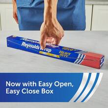 Reynolds Wrap Heavy Duty Aluminum Foil, Heavy Duty Foil Aluminum Roll, Thick Foil For Added Strength, With Easy Open And Close Secure Tab, Extra Wide, 37.5 Sq. Ft. - 1 Count Pack Of 1 - View 3