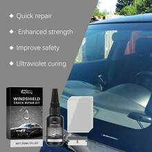 rayhong Car Windshield Cracked Repair Kit Diy Window Glass Phone Screen Scratch Nano Repairing Set Quick Fix Traceless Curing Glue Restore Clear Vision For Truck Suv Car Tools - Transparent - View 12