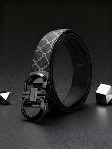 这款男女通用的8字形合金自动扣皮带，时尚高端，轻盈奢华，休闲商务皆宜，男女皆可佩戴。皮带长120厘米/47.24英寸，经久耐用，适合日常办公和聚会等各种场合。是馈赠男友、朋友和家人的理想之选。 - 槍黑色 - 查看 8