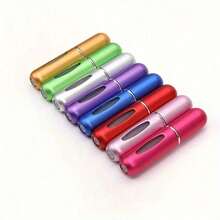 1pcs 0.41 Oz Reusable Mini Perfume Spray Bottle, Portable Refillable Cosmetic Travel Dispenser - 金色 - 查看 6