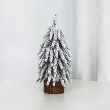 Christmas Decorations Mini Artificial PE Christmas Tree, Holiday Party Decor Small Christmas Tree, Window Display Atmosphere Ornament, Tabletop Decor, Christmas Decoration, Christmas Window Cabinet Decor, Holiday Display, Artificial Snowy Small Tree Tabletop Ornament Home Decor Room Decor Winter