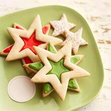 5pcs/Set Star Tower Cookie Cutter Set, Christmas DIY, Sizes: 2", 2.3", 2.7", 3", 3.5", Stainless Steel Star Shaped Cookie Molds For Pastry, Cookies And Dough Cutting