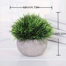 1/2 Stücke künstliche Gras Kugel Topfpflanzen, geeignet für Dekoration in Badezimmern, Fensterbänken und Büros. Multifunktionale künstliche Pflanzen, geeignet für Feierlichkeiten wie Hochzeiten, Muttertag und Vatertag. Süße Topfpflanzen