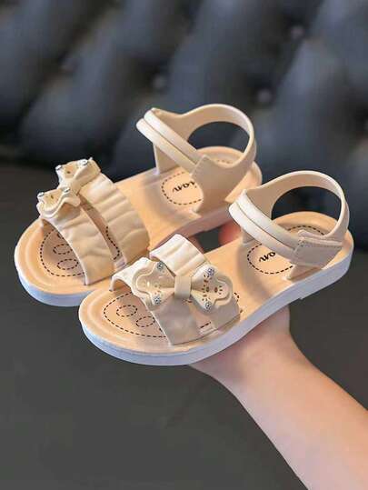 2026新款夏季儿童公主凉鞋，女童小号/中号/大号，休闲沙滩运动时尚凉鞋，1双装