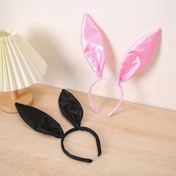 1pc Multicolor Sexy Bunny Ear Headband, Suitable For Festivals, Parties, Performances, And Daily Use