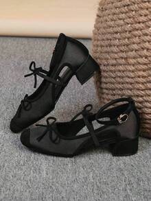 Black Hollow Tail Button (double Bow)