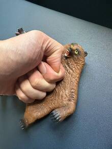 1/3个弹力橡胶大猩猩玩具，圣诞礼物，乳胶填充恶作剧娃娃，创意搞笑恶搞玩具，柔软可爱，可自由拉伸，用于缓解压力和焦虑，办公室和旅行减压玩具，玩具，抗压，派对游戏 - 彩色 - 查看 10